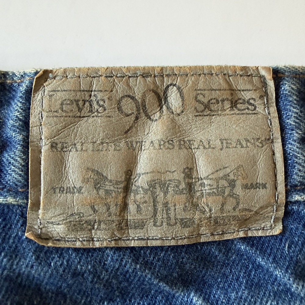 Vintage 1989 Levis 902 Mom Jeans Womens 18 High Waisted Tapered Stonewash Denim